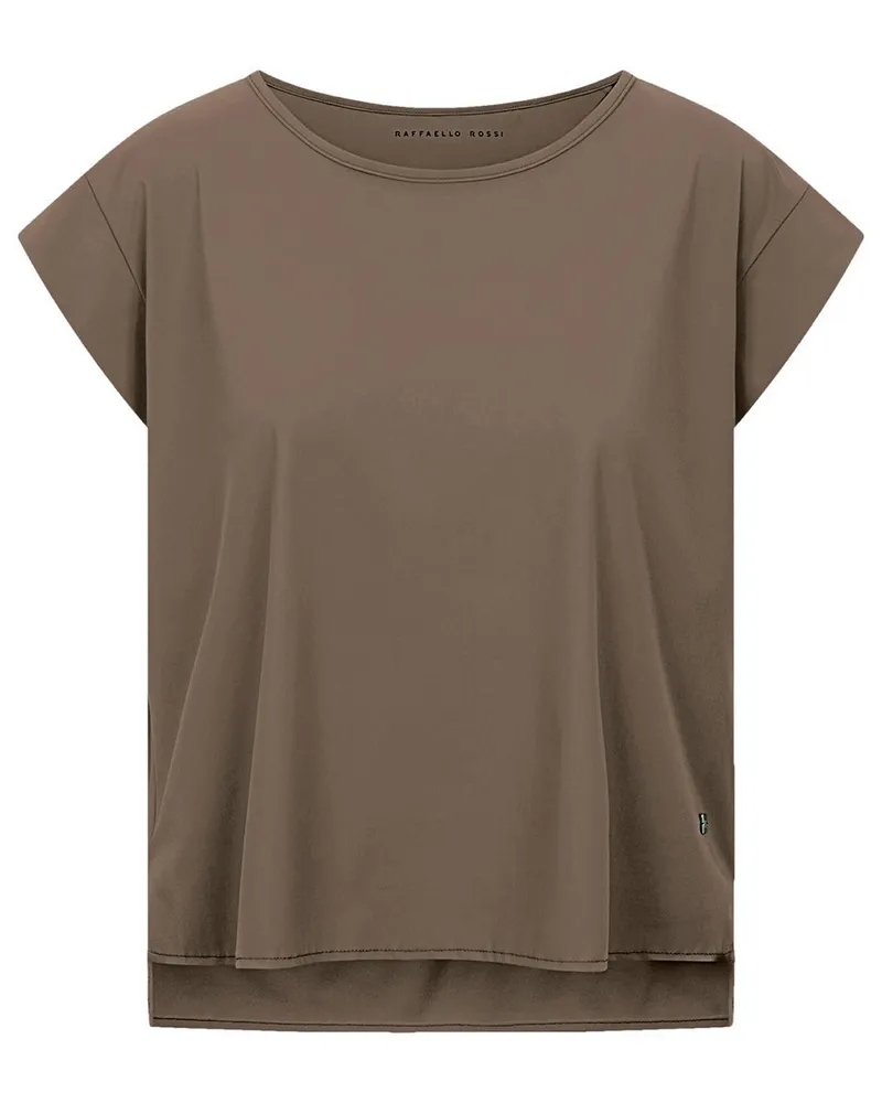 RAFFAELLO ROSSI  Rundhals-Shirt Grit  braun Braun