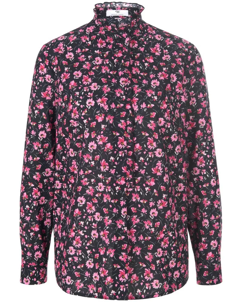 Peter Hahn Bluse  schwarz Schwarz