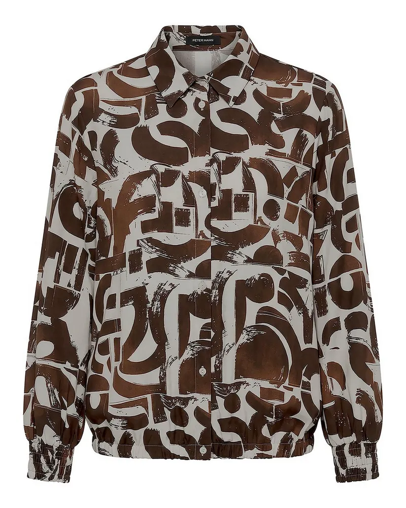 Peter Hahn Bluse  braun Braun