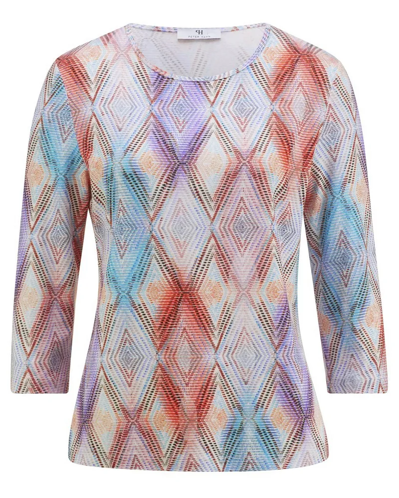 Peter Hahn Rundhals-Shirt 3/4-Arm  mehrfarbig Mehrfarbig