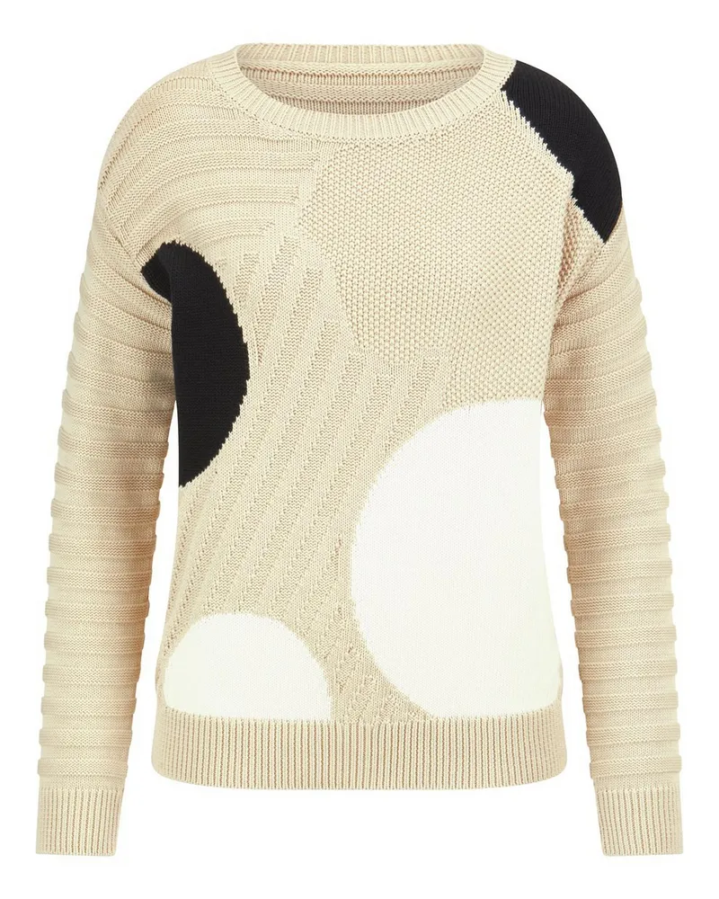 Peter Hahn Rundhals-Pullover  beige Beige