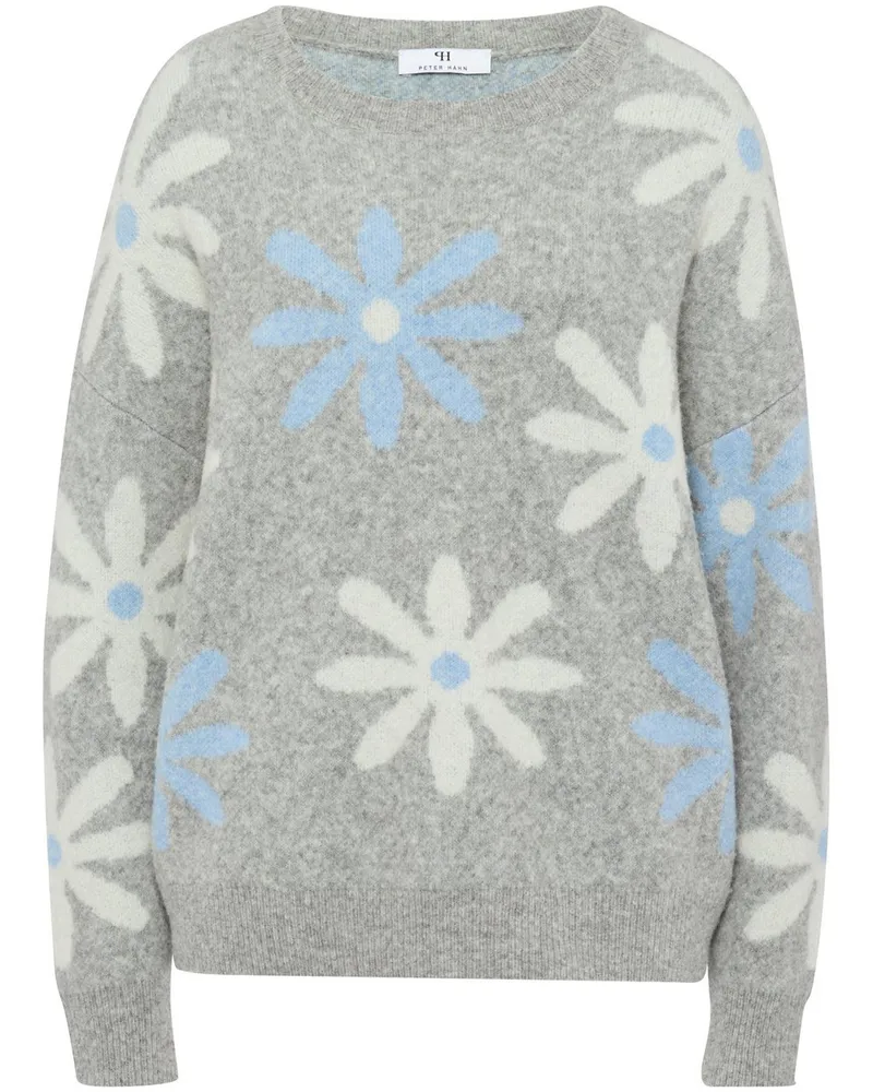 Peter Hahn Pullover U-Boot-Ausschnitt  mehrfarbig Mehrfarbig