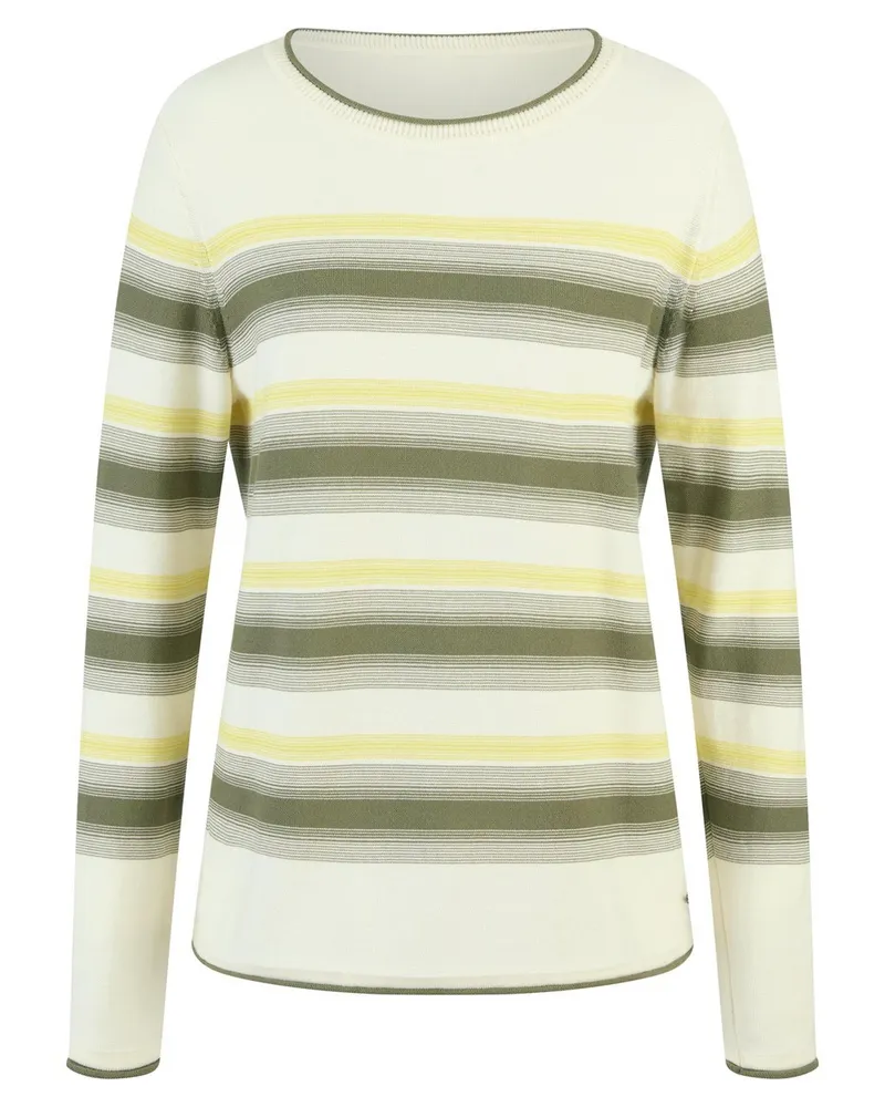 Basler Rundhals-Pullover  weiss Weiss