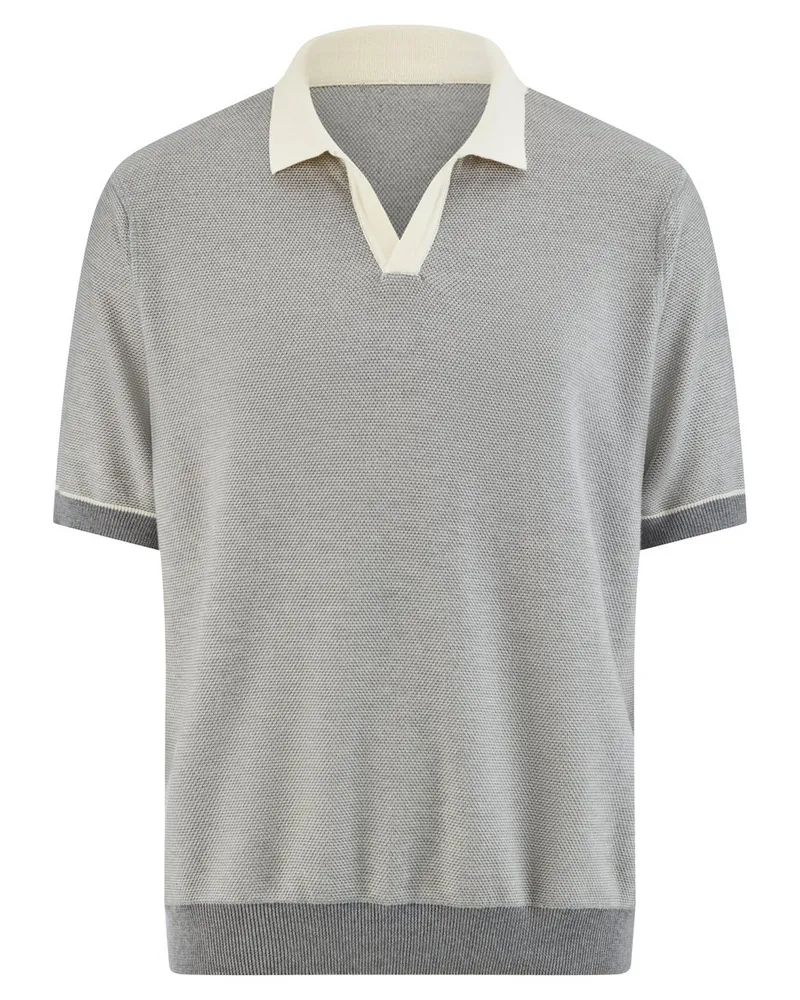 Louis Sayn Polo-Strickshirt  grau Grau