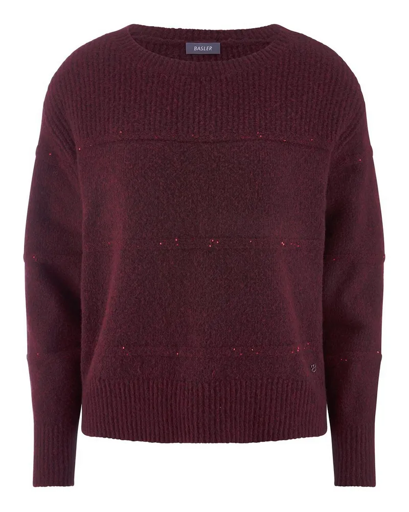 Basler Strickpullover  lila Lila