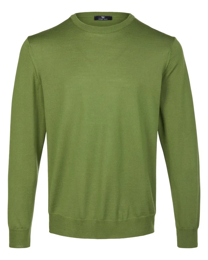 Peter Hahn Rundhals-Pullover  grün Grün