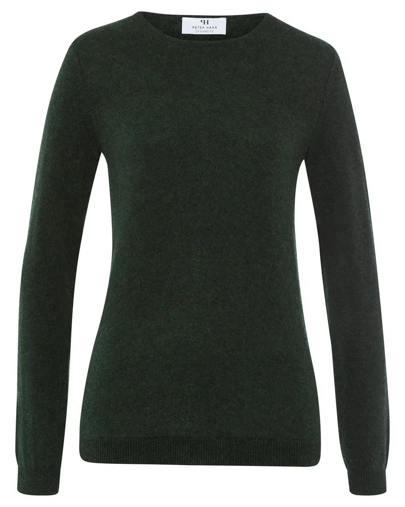 Peter Hahn Rundhals-Pullover aus 100% Premium-Kaschmir  Cashmere grün Grün