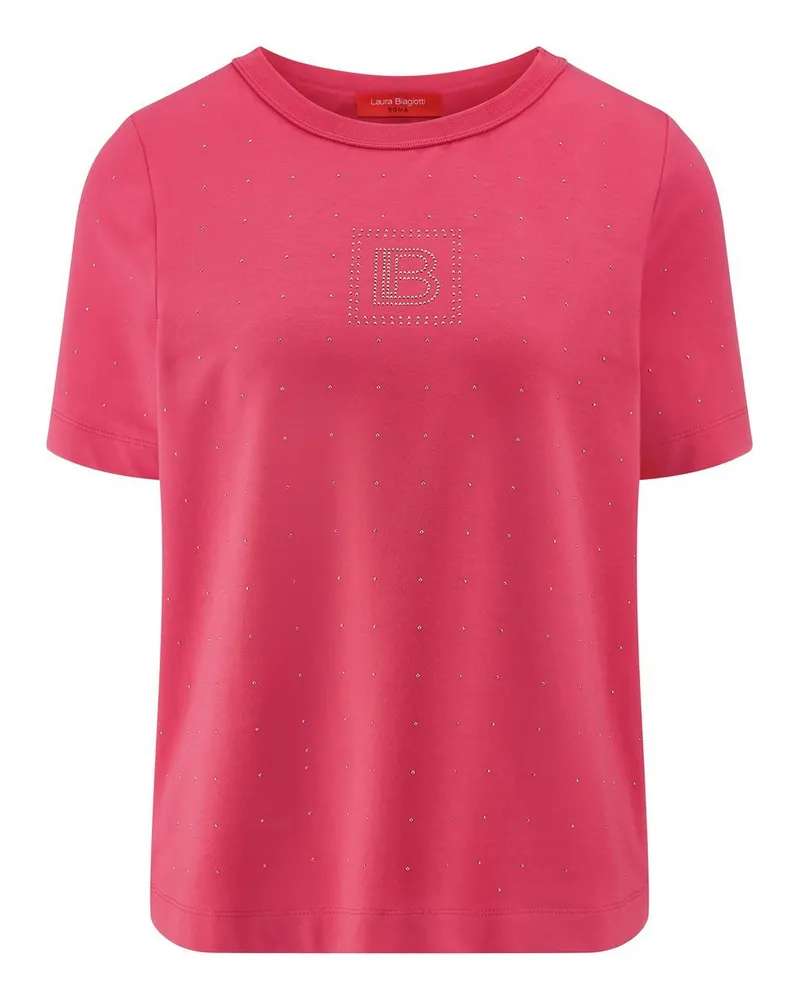 Laura Biagiotti Rundhals-Shirt  pink Pink