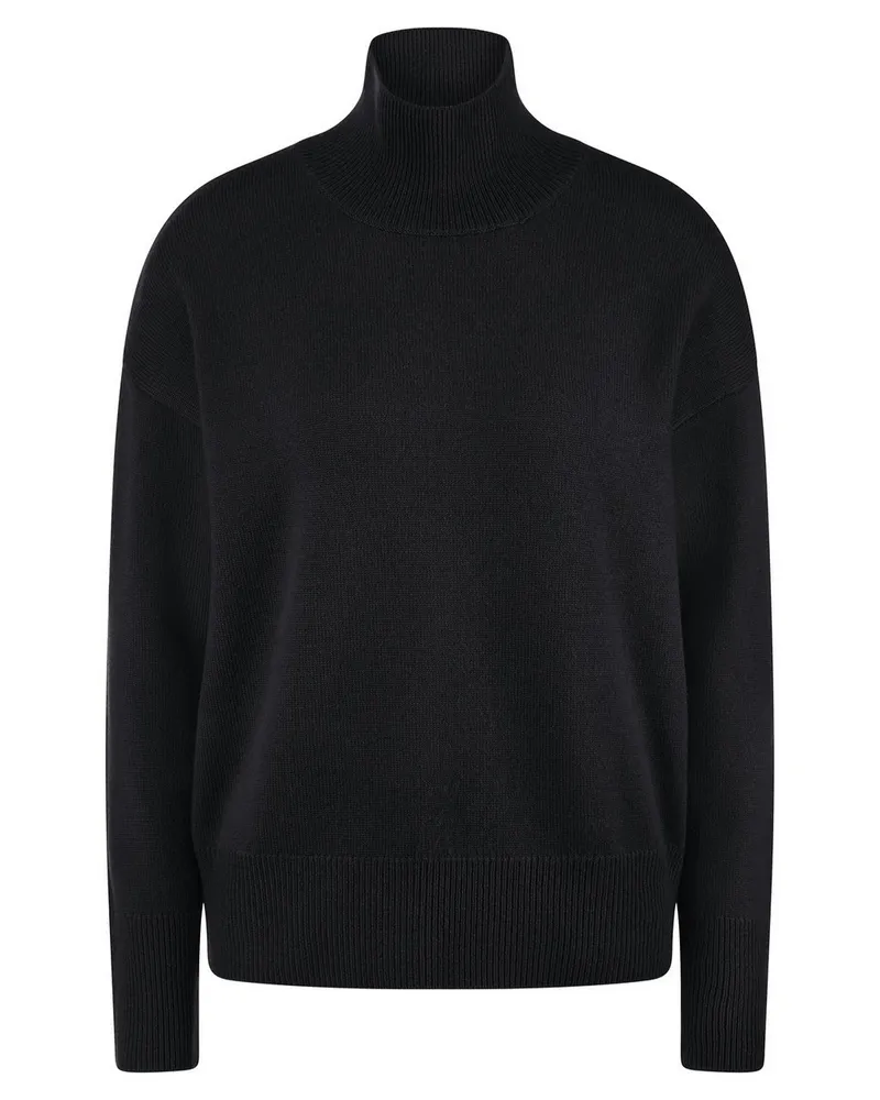 Include Pullover Stehkragen  schwarz Schwarz