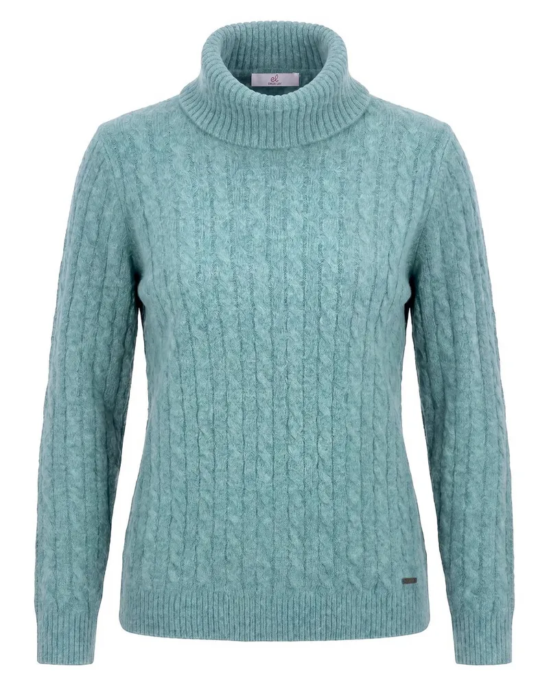 Emilia Lay Rollkragen-Pullover  türkis Türkis