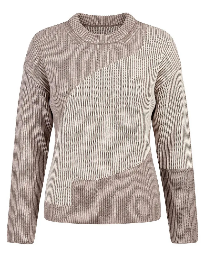 Basler Rundhals-Pullover  beige Beige