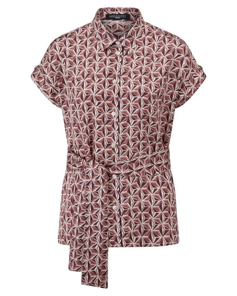 FADENMEISTER BERLIN Bluse abnehmbaren Schluppe  mehrfarbig Mehrfarbig