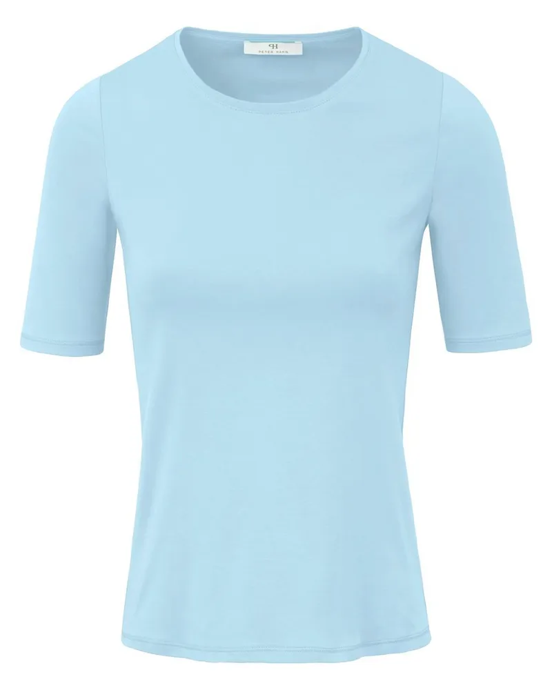 Peter Hahn Rundhals-Shirt  blau Blau