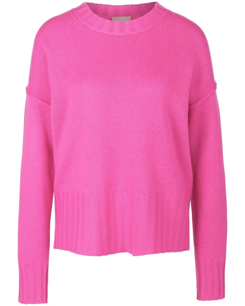 Include Rundhals-Pullover aus Schurwolle und Kaschmir  pink Pink