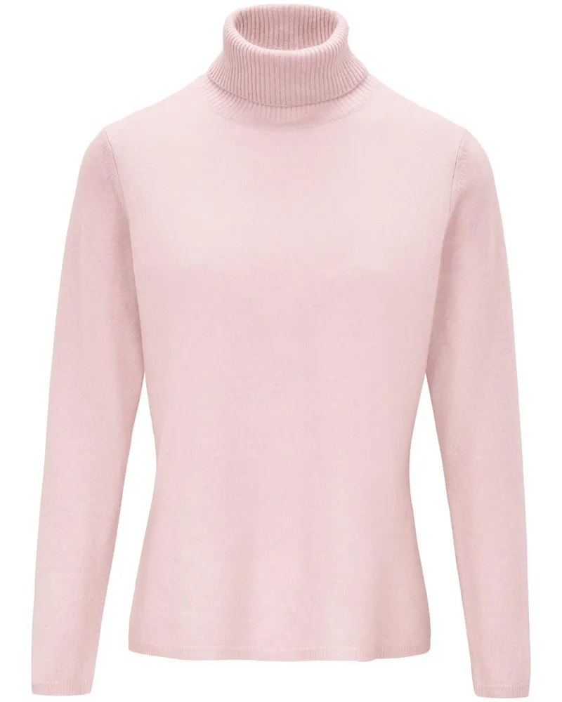 Include Rollkragen-Pullover aus Schurwolle und Kaschmir  rosé Rosé