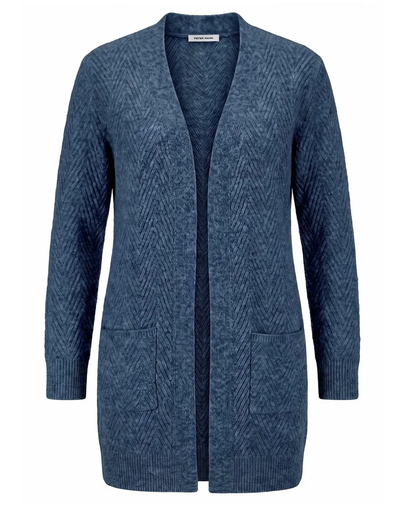 Peter Hahn Strickmantel  blau Blau