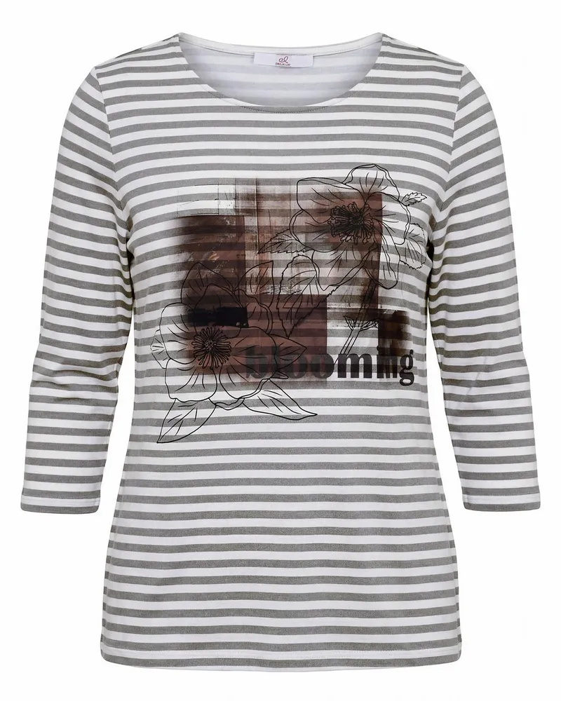 Emilia Lay Rundhals-Shirt  grau Grau