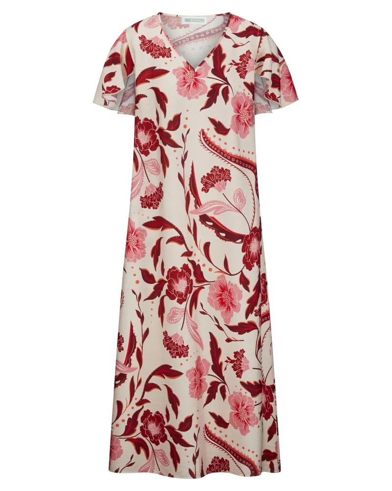 St. Emile Kleid V-Ausschnitt  weiss Weiss