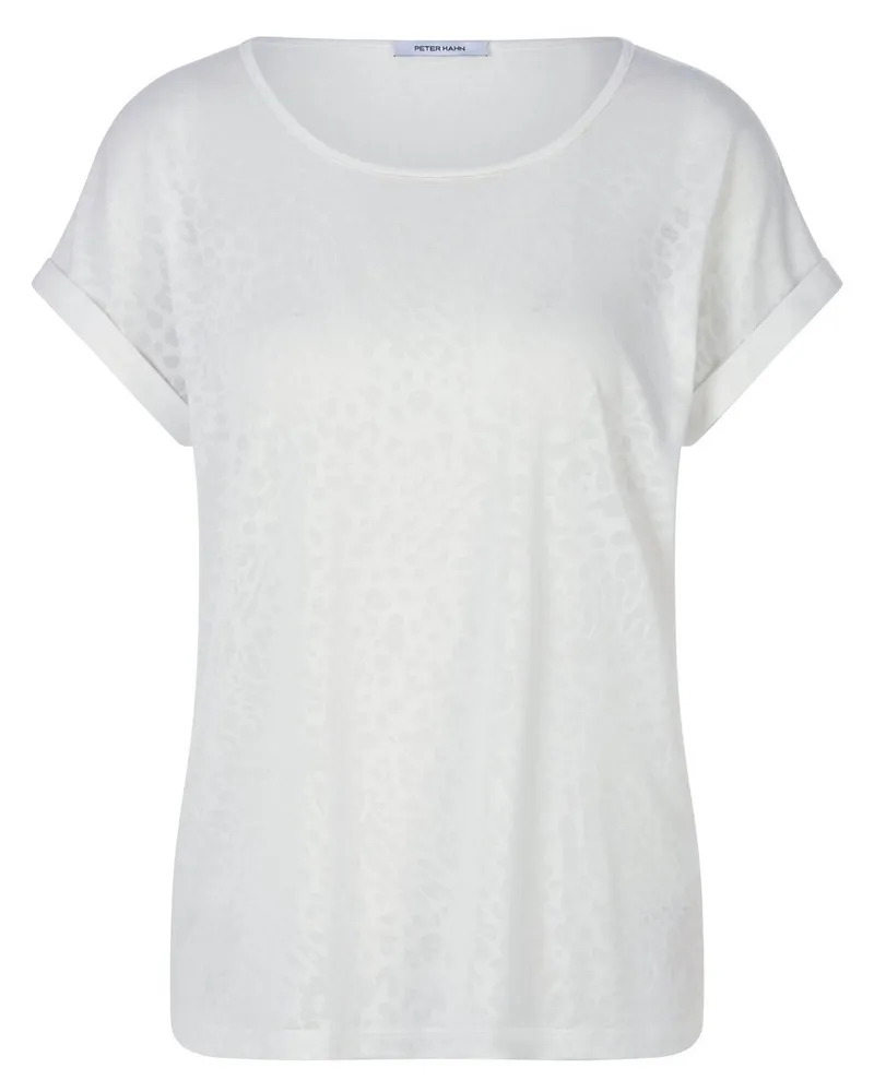Peter Hahn Rundhals-Shirt  weiss Weiss