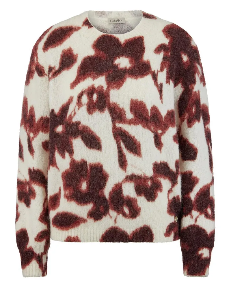 UTA RAASCH Rundhals-Pullover  weiss Weiss