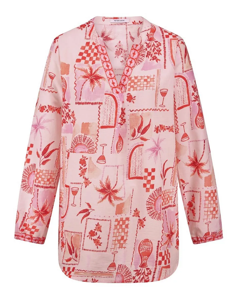 Peter Hahn Long-Bluse  weiss Weiss