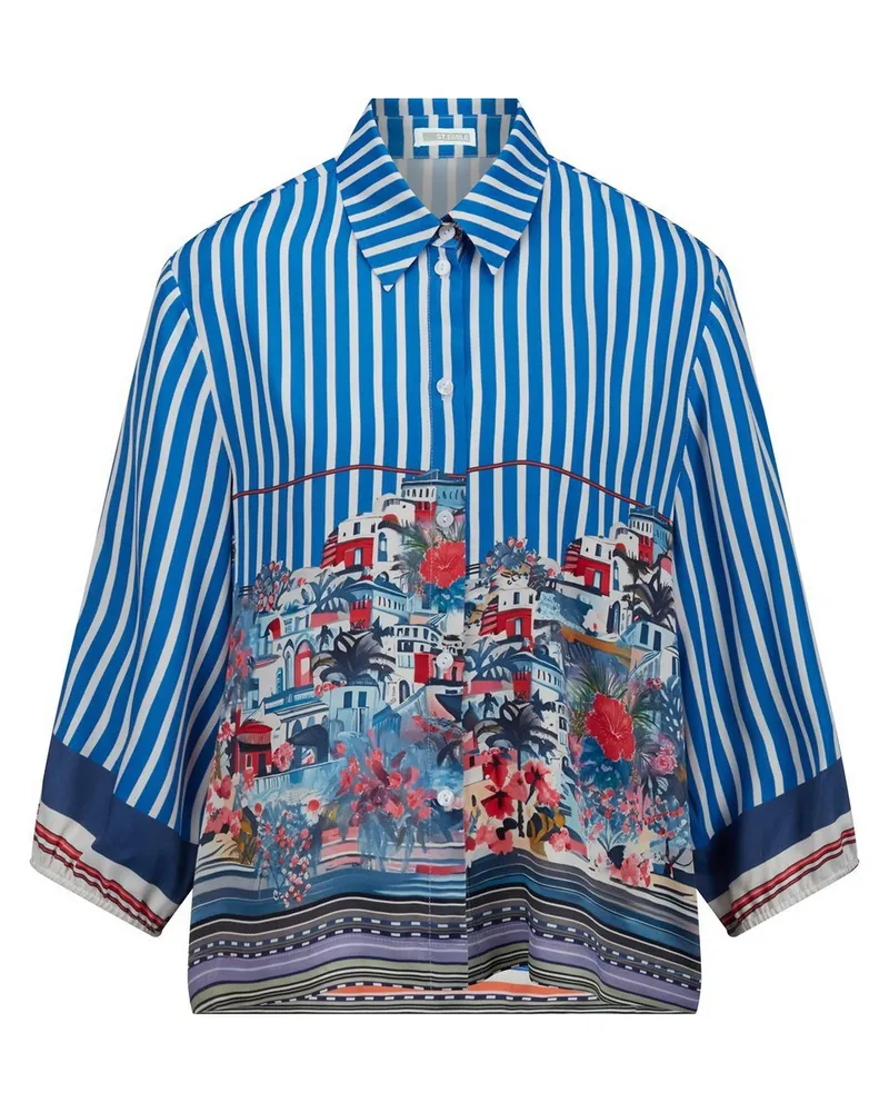 St. Emile Bluse 3/4-Arm  blau Blau