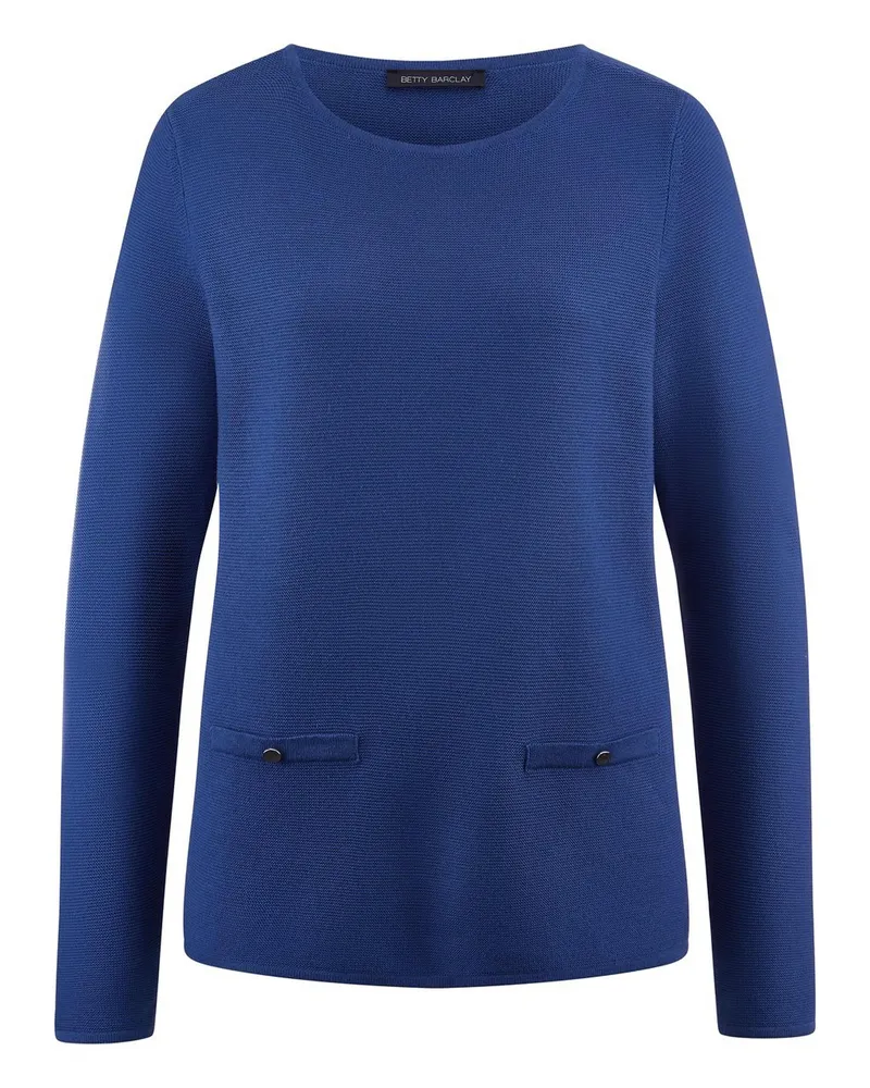 Betty Barclay Pullover U-Boot-Ausschnitt  blau Blau
