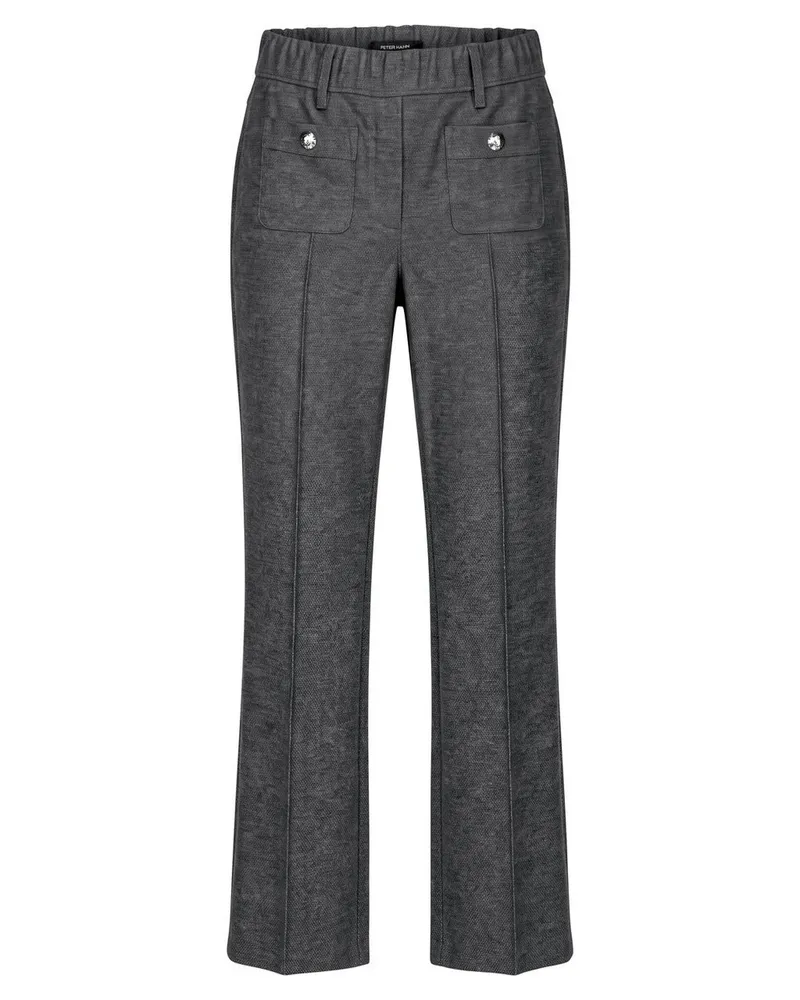 Peter Hahn Slim Fit-7/8-Hose  grau Grau