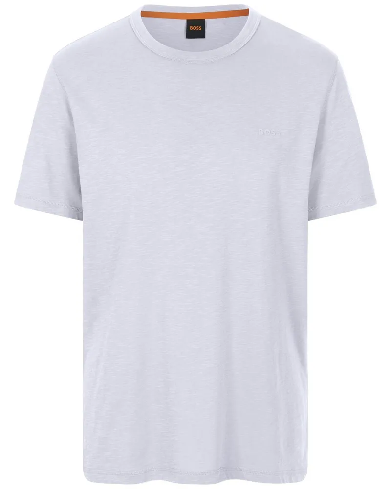 HUGO BOSS Rundhals-Shirt  weiss Weiss