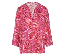 Bluse Rundhals-Ausschnitt  pink
