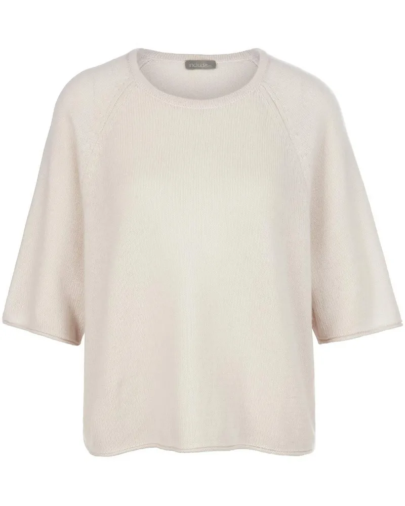 Peter Hahn Rundhals-Pullover Raglan-Halb­arm  beige Beige