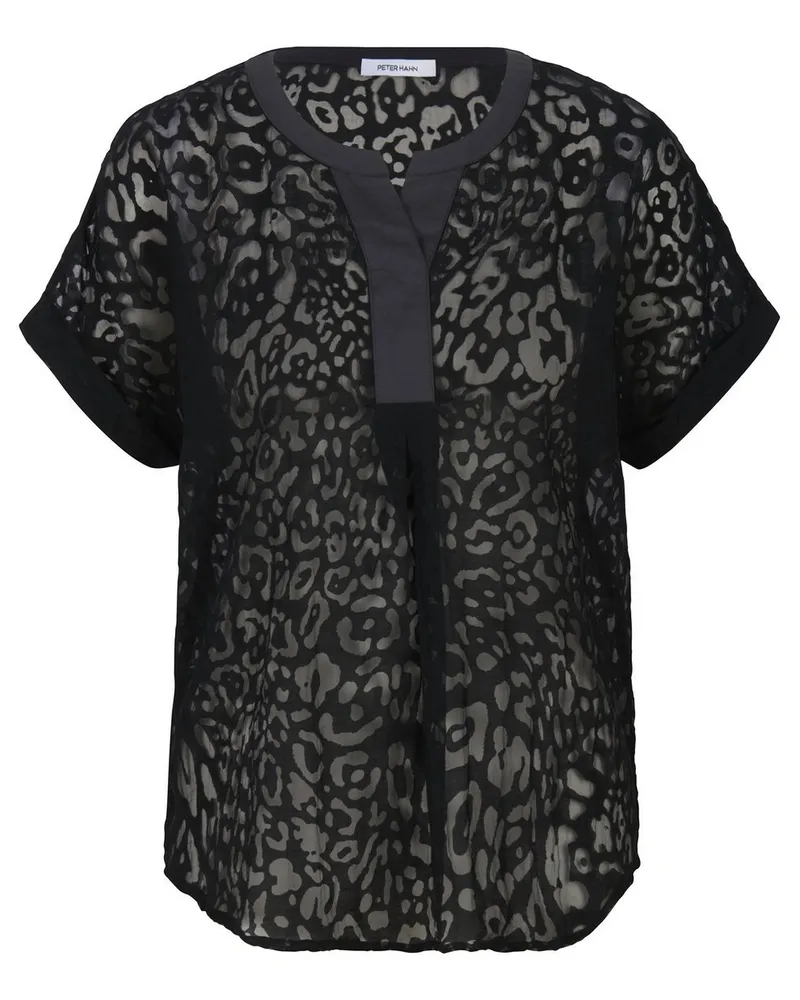 Peter Hahn Bluse  schwarz Schwarz