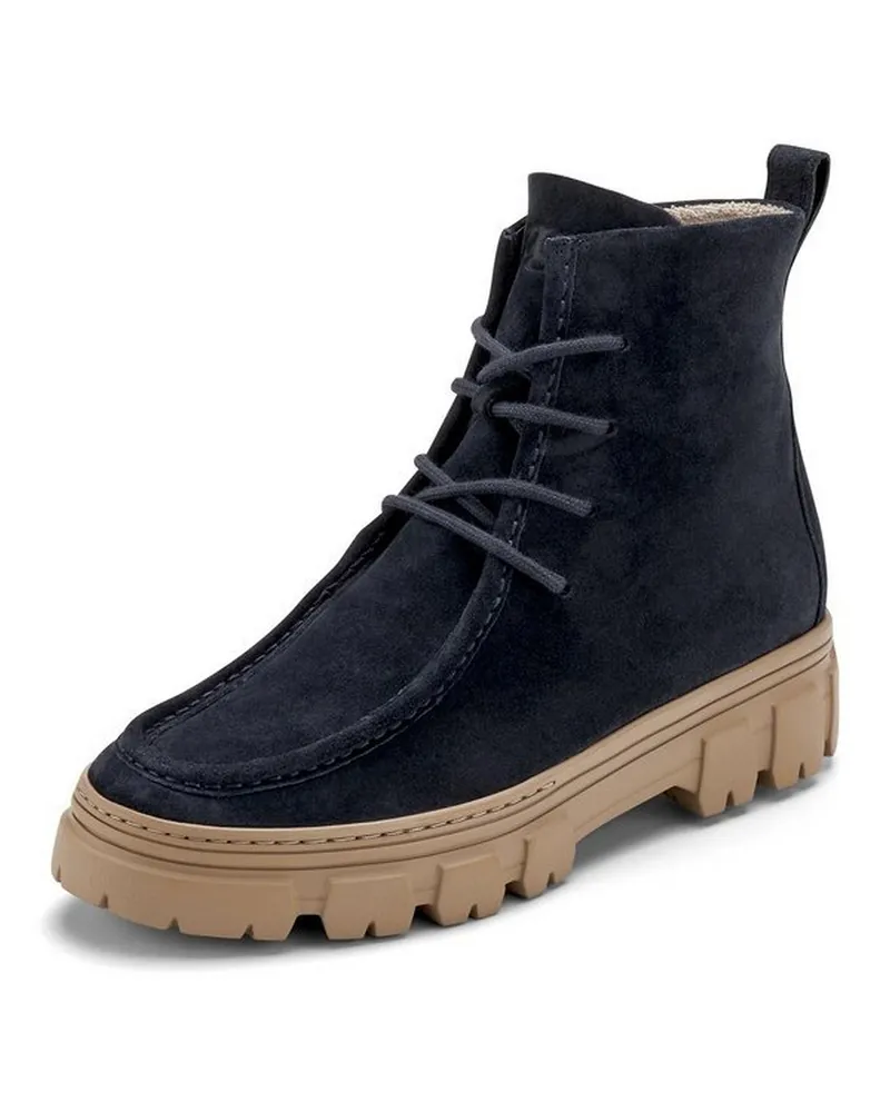 paul green Schnür-Stiefelette  blau Blau