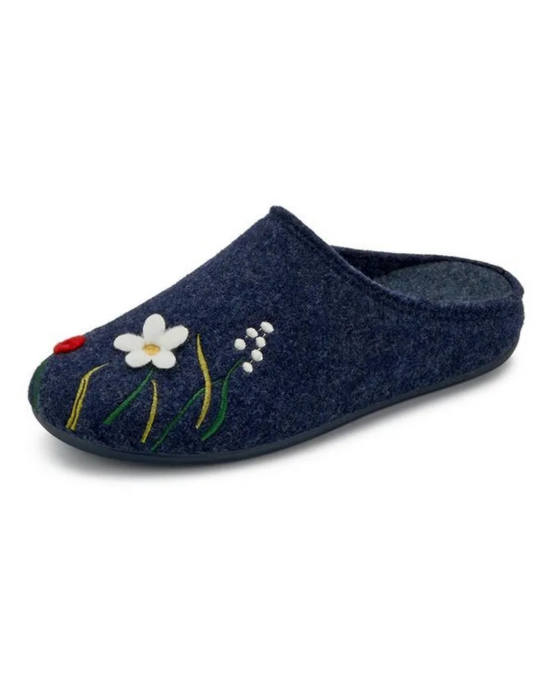 Peter Hahn Pantoffel  blau Blau