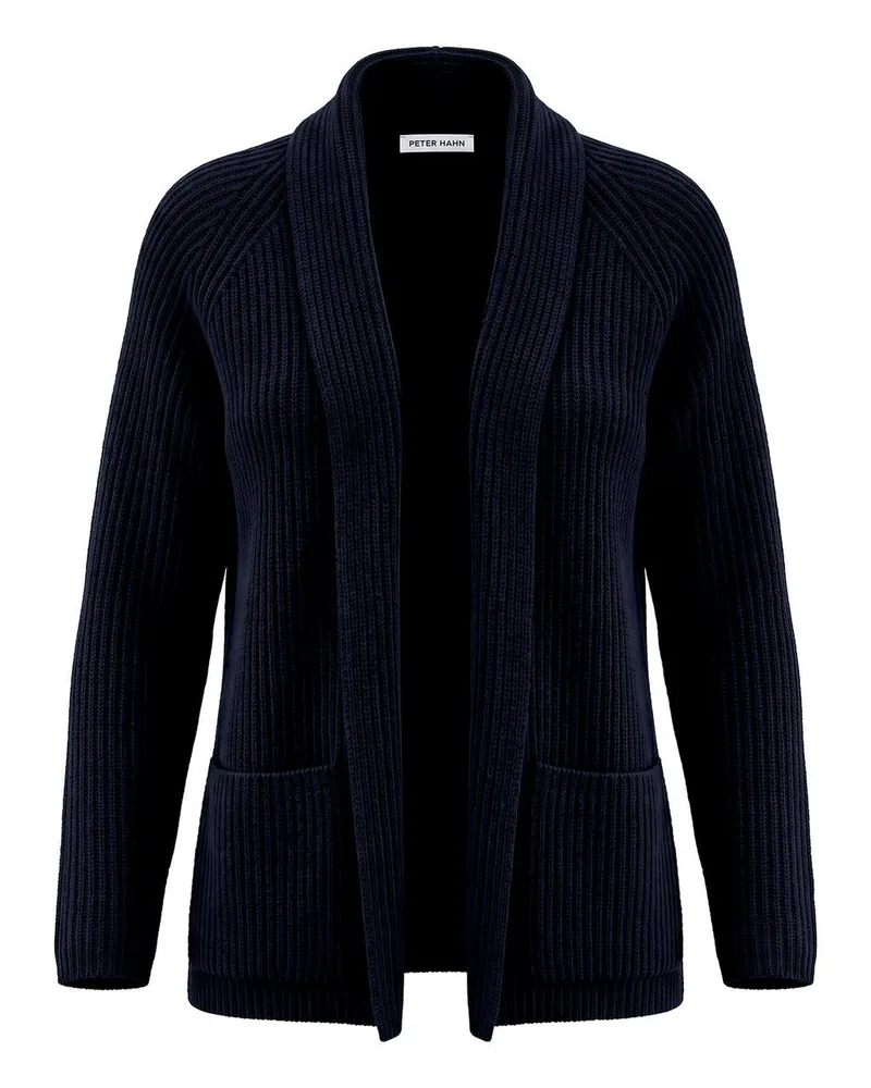 Peter Hahn Strickjacke  blau Blau