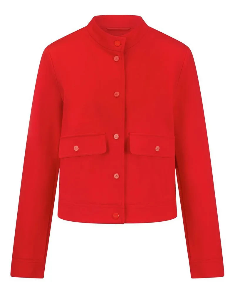 Basler Jersey-Jacke Stehkragen  rot Rot