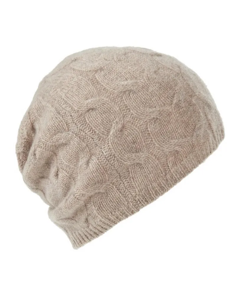 Peter Hahn Beanie  Cashmere beige Beige