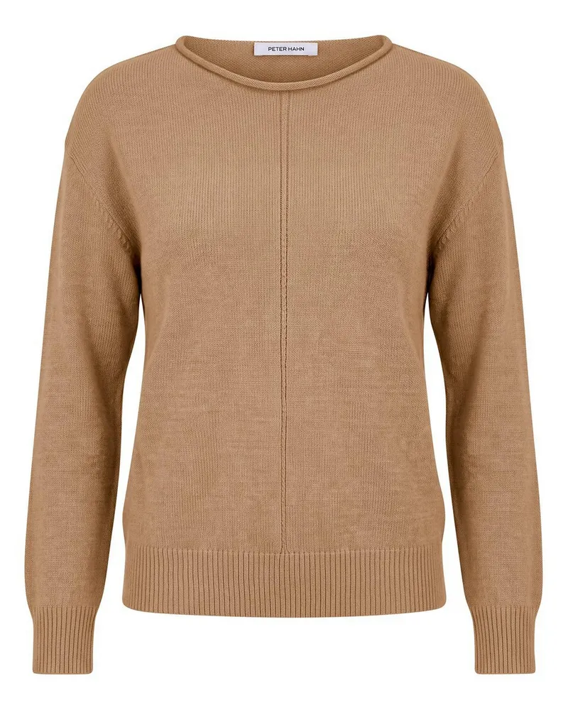 Peter Hahn Rundhals-Pullover  braun Braun