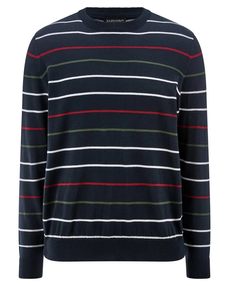 Peter Hahn Rundhals-Pullover  blau Blau