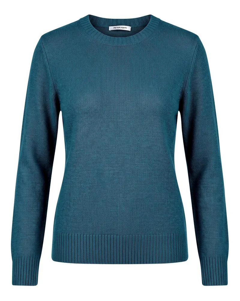 Peter Hahn Rundhals-Pullover  türkis Türkis