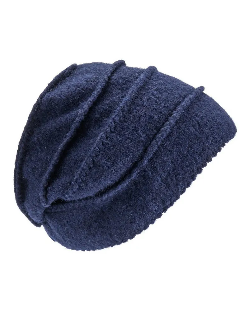 Peter Hahn Mütze  blau Blau