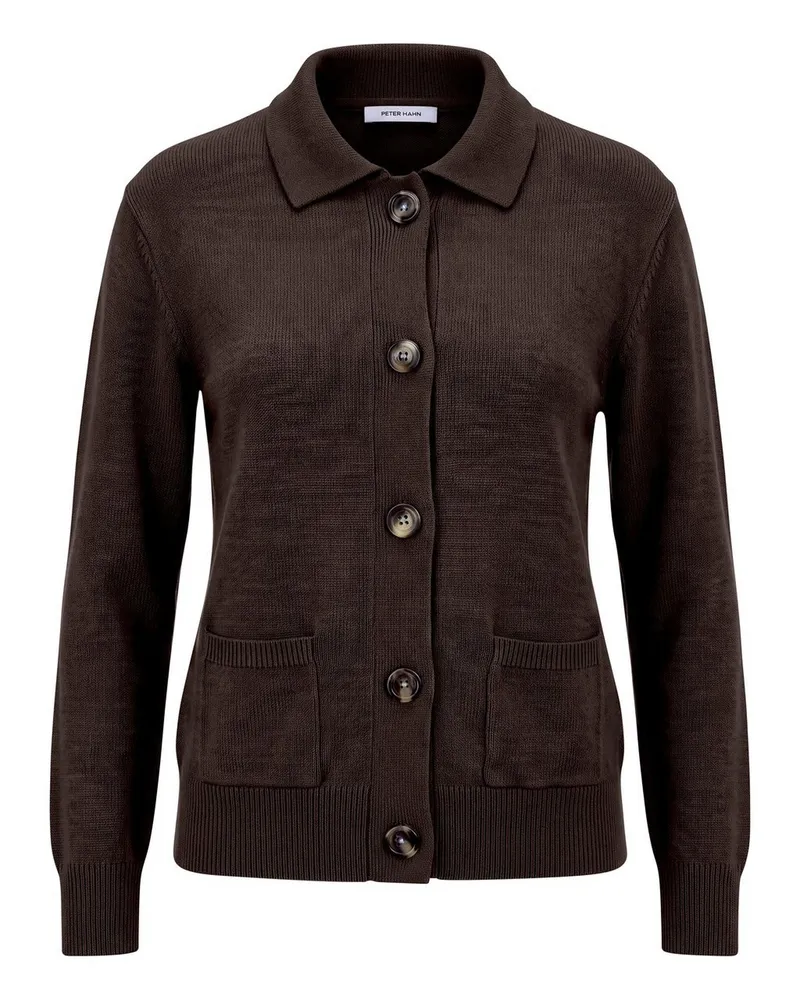Peter Hahn Strickjacke  braun Braun
