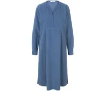 Cord-Kleid  blau