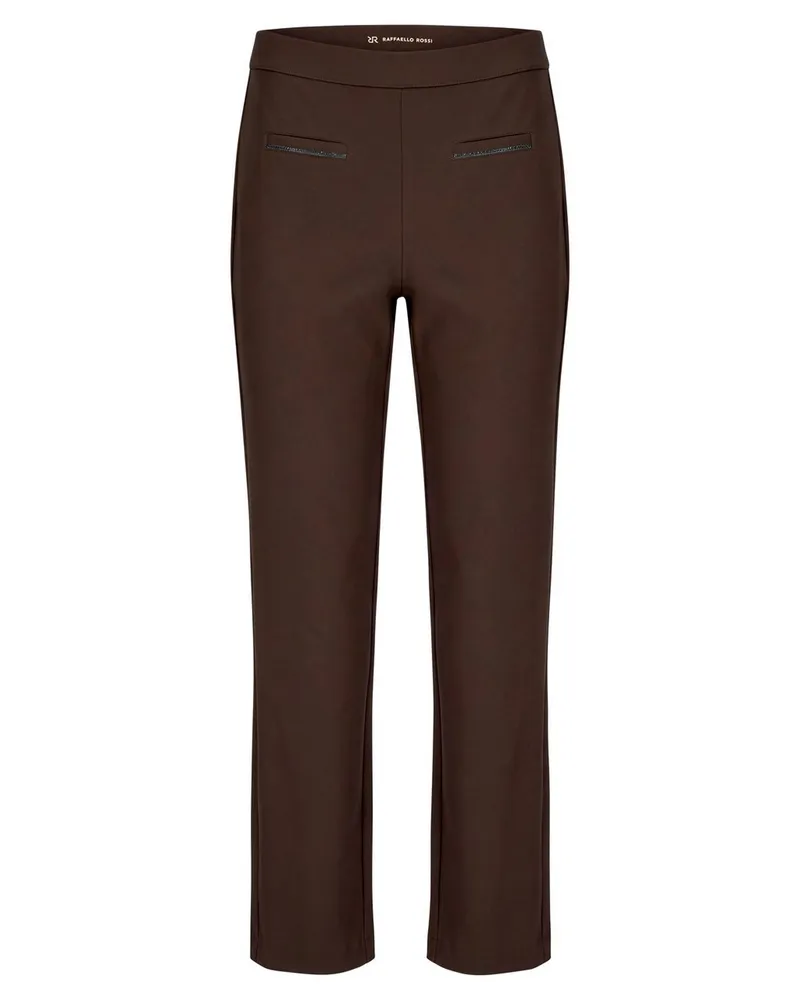 RAFFAELLO ROSSI  Knöchellange Slim Fit-Hose  braun Braun
