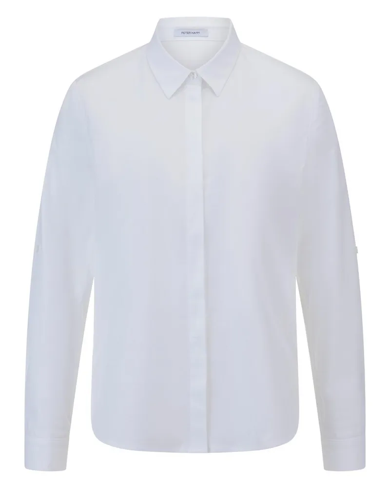 Peter Hahn Long-Bluse  weiss Weiss