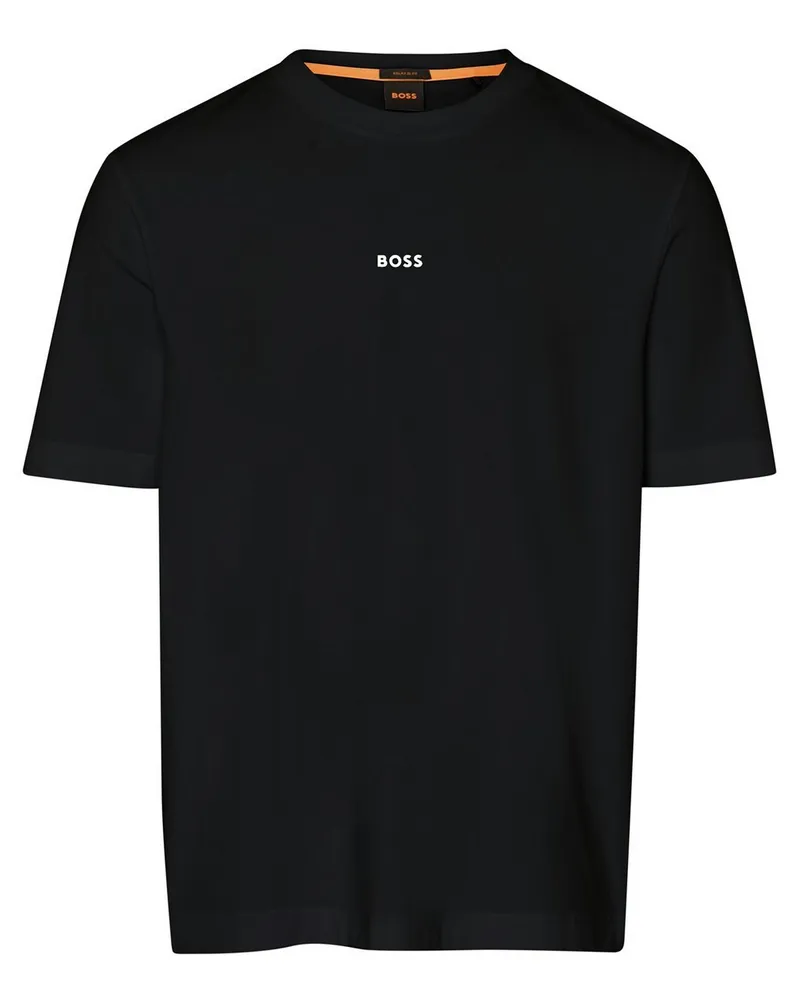 HUGO BOSS Rundhals-Shirt „TChup“  schwarz Schwarz