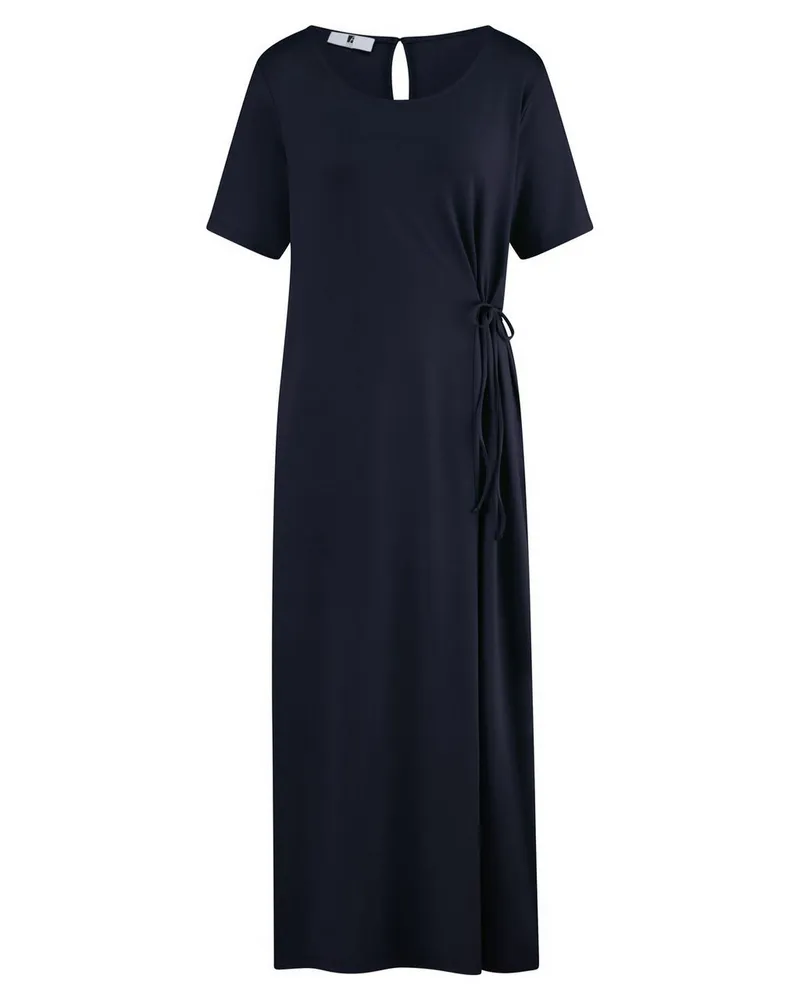 Emilia Lay Jersey-Kleid Rundhals-­Ausschnitt  blau Blau