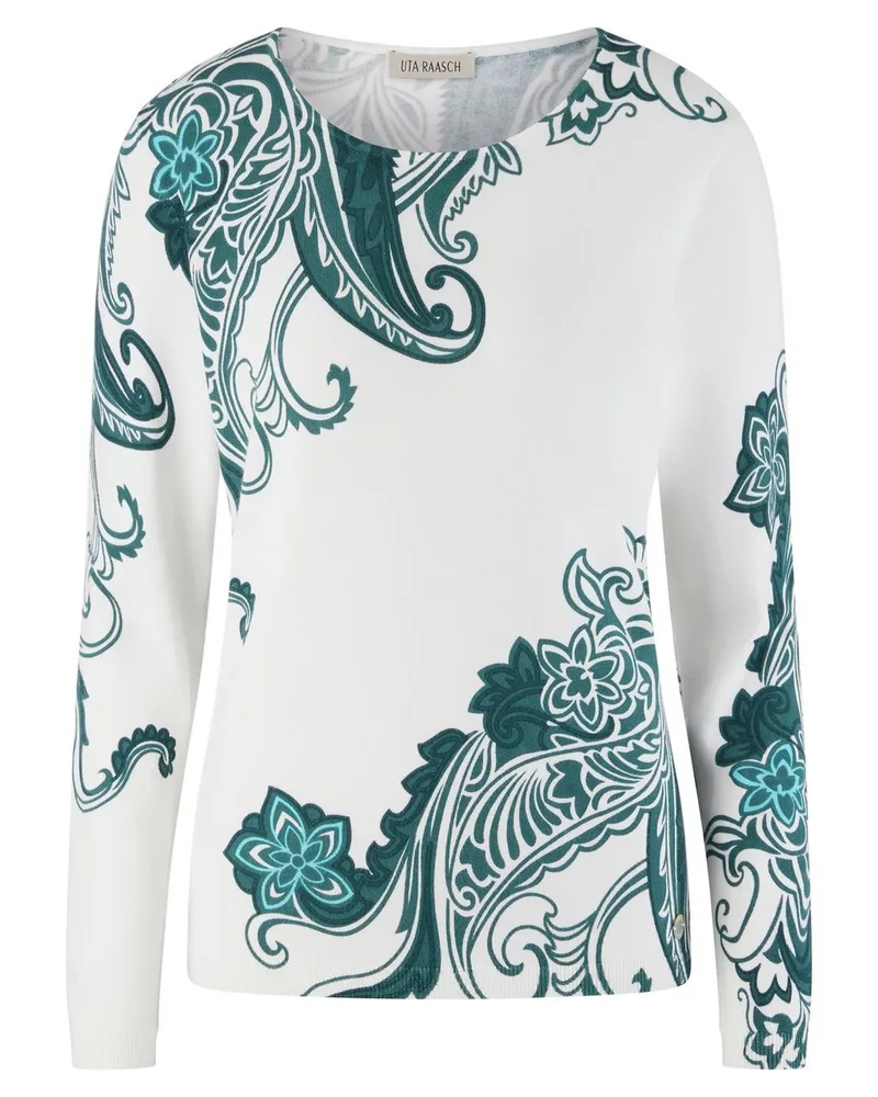 UTA RAASCH Rundhals-Pullover  weiss Weiss