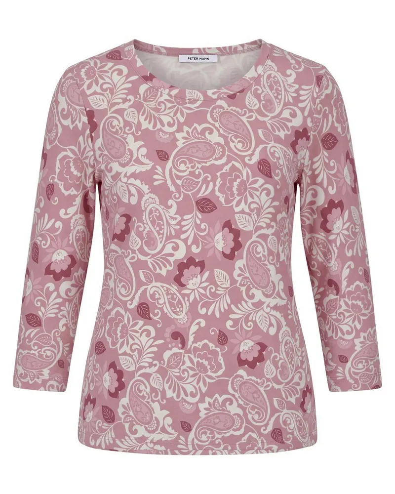 Peter Hahn Rundhals-Shirt 3/4-Arm  rosé Rosé