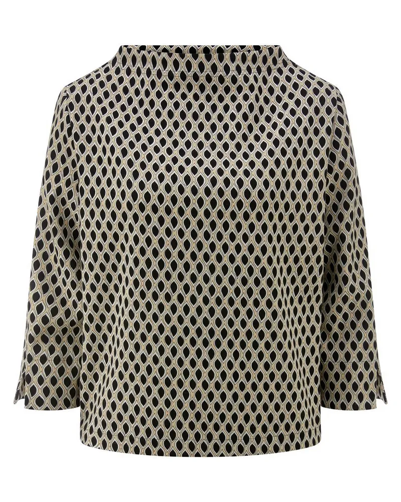 Peter Hahn Rundhals-Shirt  schwarz Schwarz